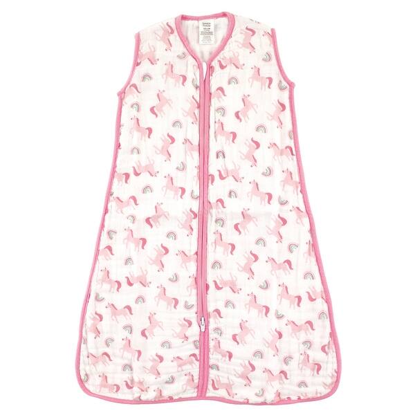 slide 1 of 1, Luvable Friends Baby Girl Sleeveless Muslin Cotton Sleeping Bag, Sack, Blanket, Rainbow Muslin 6-12 Months - Rainbow Muslin
