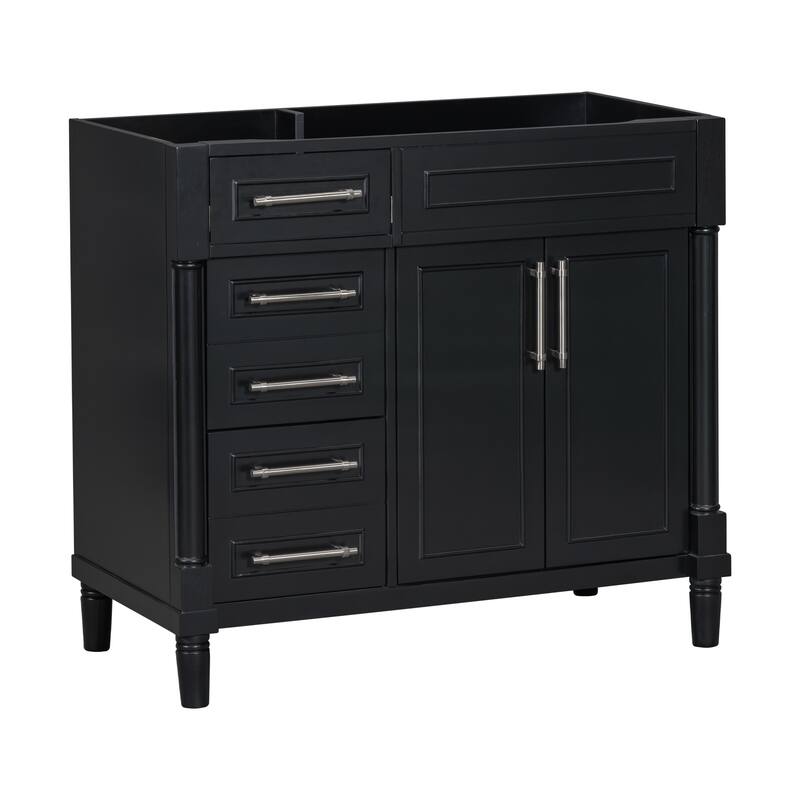 Bathroom Vanity Base with 2 Drawers, 1 Tip-out Drawer & Adjustable Shelf (NOT INCLUDE SINK)