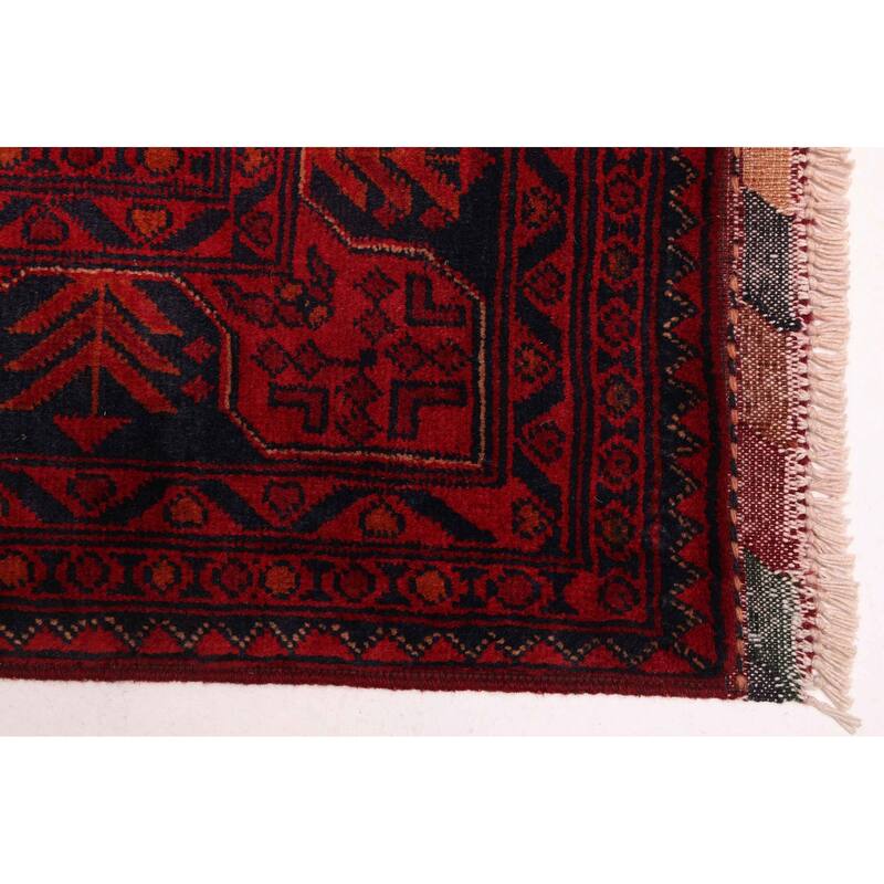 ECARPETGALLERY Hand-knotted Finest Khal Mohammadi Red Wool Rug - 4'11 x 6'6