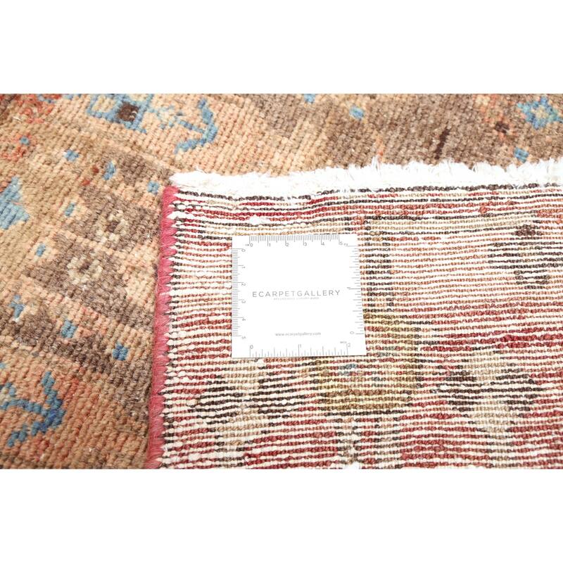 ECARPETGALLERY Hand-knotted Antalya Vintage Brown Wool Rug - 3'4 x 9'8