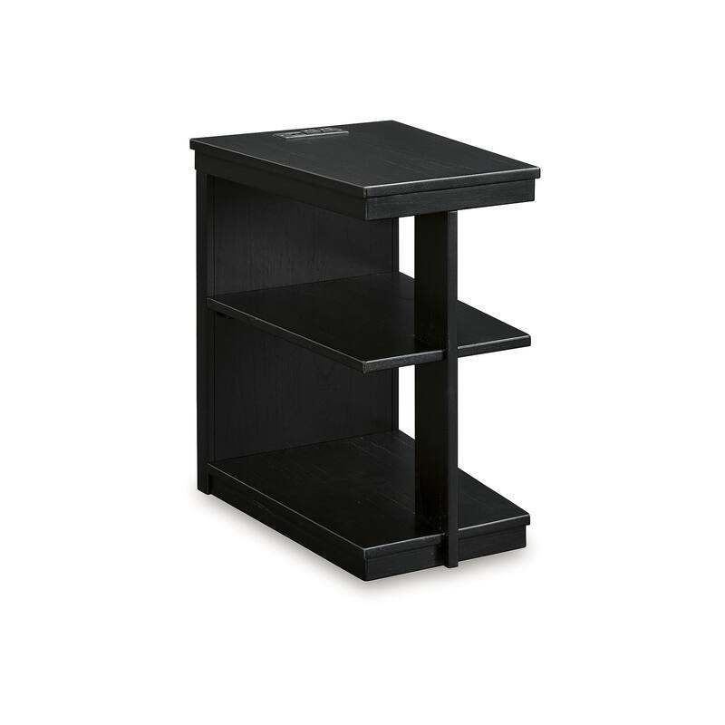 Signature Design by Ashley Winbardi Black Chairside End Table - 16"W x 21"D x 24"H