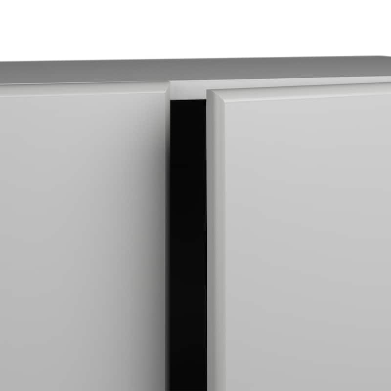 Prepac Elite Tall 2-Door Cabinet with Adjustable Shelves-Functional, Freestanding Garage Storage Cabinet with Doors and Shelves