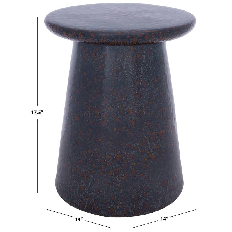 SAFAVIEH Home Thena, 18-inch, Ceramic Garden Stool - 14"W x 14"D x 18"H