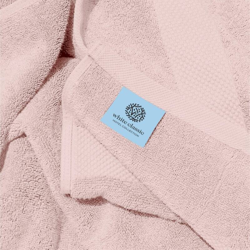 White Classic Luxury Cotton Oversized Bath Sheet 35x70 - Set of 2