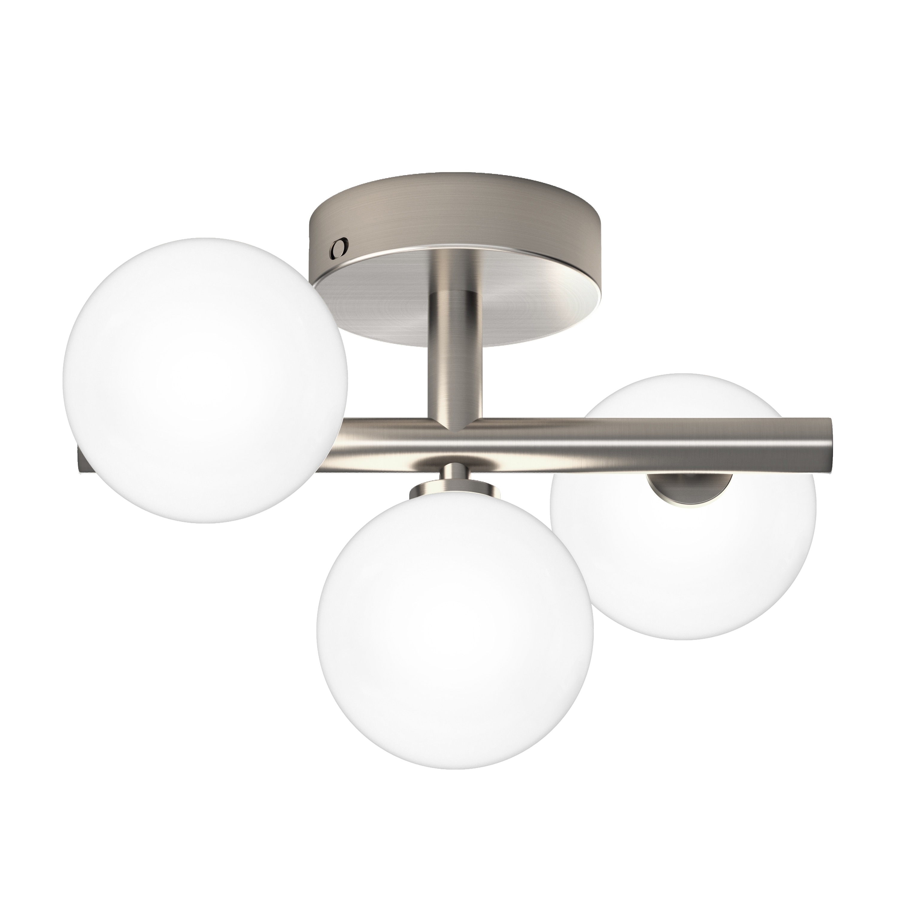 Artika Bloom Ceiling Flushmount Light, Brushed Nickel-3CCT