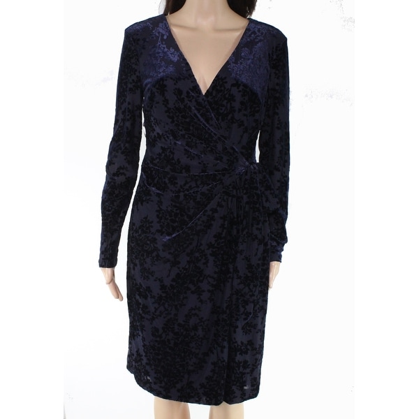 ralph lauren velvet wrap dress