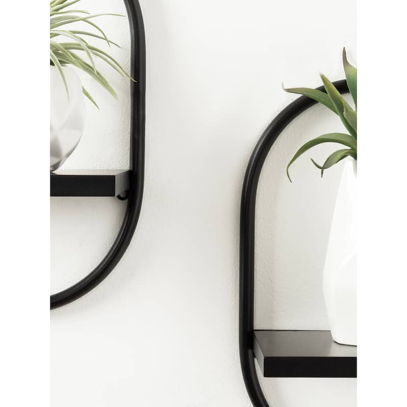 Kate and Laurel Olav Wall Shelf Set