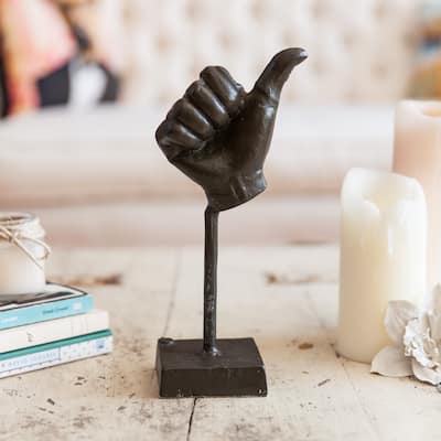 Thumbs Up Metal Sculpture