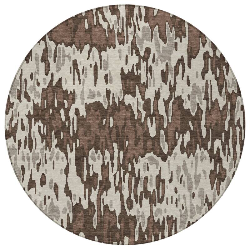 HomeRoots Striped Transitional Rectangle Outdoor Rug