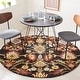 preview thumbnail 27 of 121, SAFAVIEH Fiorello Handmade Blossom French Country Wool Area Rug 4' Round - Charcoal/Multi - Round
