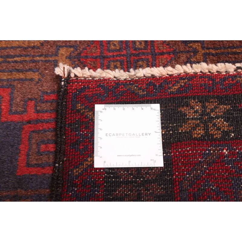 ECARPETGALLERY Hand-knotted Teimani Red Wool Rug - 3'5 x 6'8