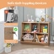 preview thumbnail 11 of 28, Costway 5-Cubby Kids Toy Storage Organizer Wooden Bookshelf Display - See Details
