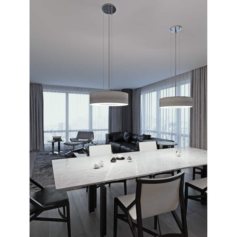 AFX MCP1524LAJUD-GY Montclair 15" Wide Suspension Pendant