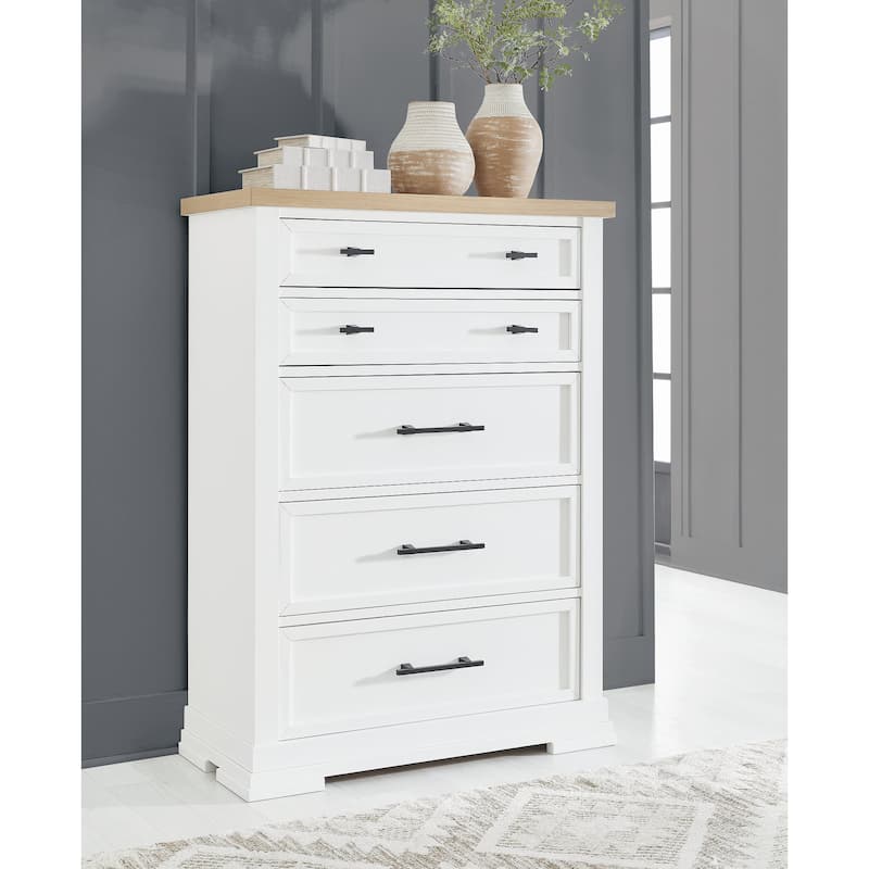 Signature Design by Ashley Ashbryn White/Brown Chest of Drawers