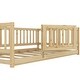 preview thumbnail 71 of 89, Montessori Floor Bed with Fence & Door, Toddler Wood Bed Frame for Kids