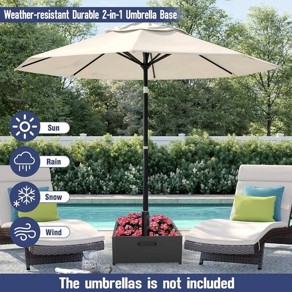4' umbrella patio 10ft 3-Tier Patio Market Umbrella White Pole, Push Button Tilt, Crank –  Best Choice Products main image 0