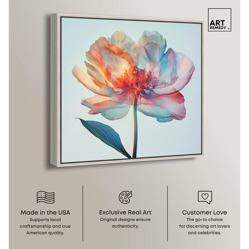 Peony Phases Canvas by Art Remedy