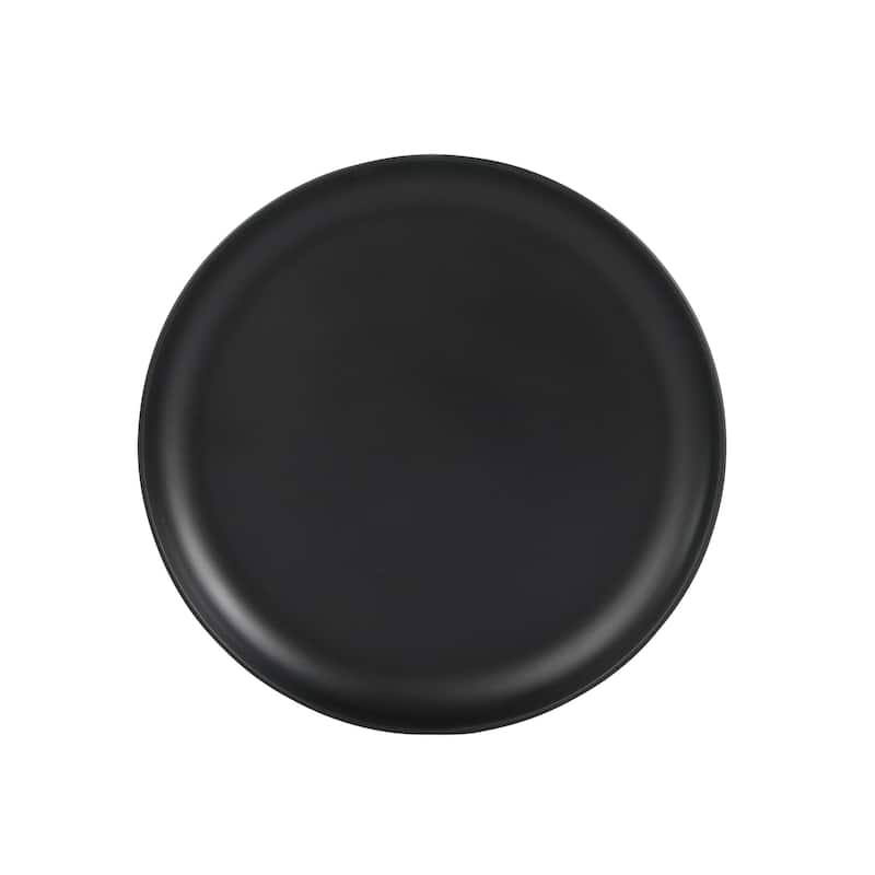 Gibson Home Fairhope 12 Piece Melamine Dinnerware Set - Matte Black