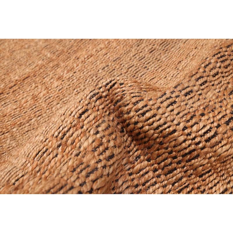 ECARPETGALLERY Braided Weave Palas Denizli Light Brown Jute Rug - 2'8 x 9'8