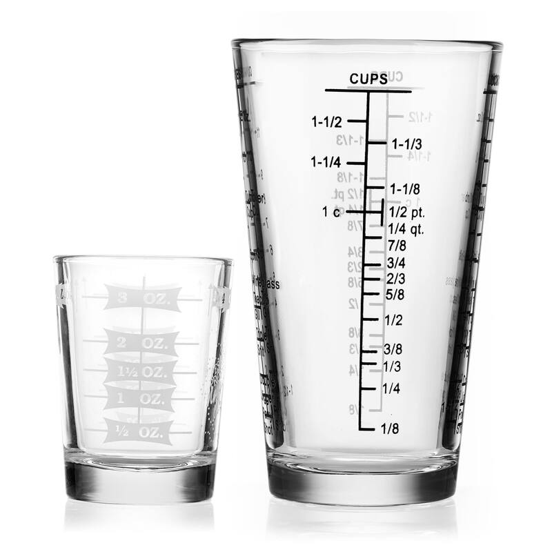 Libbey Mixologist Essentials 2-Piece Measuring Glass Set - Set of 2