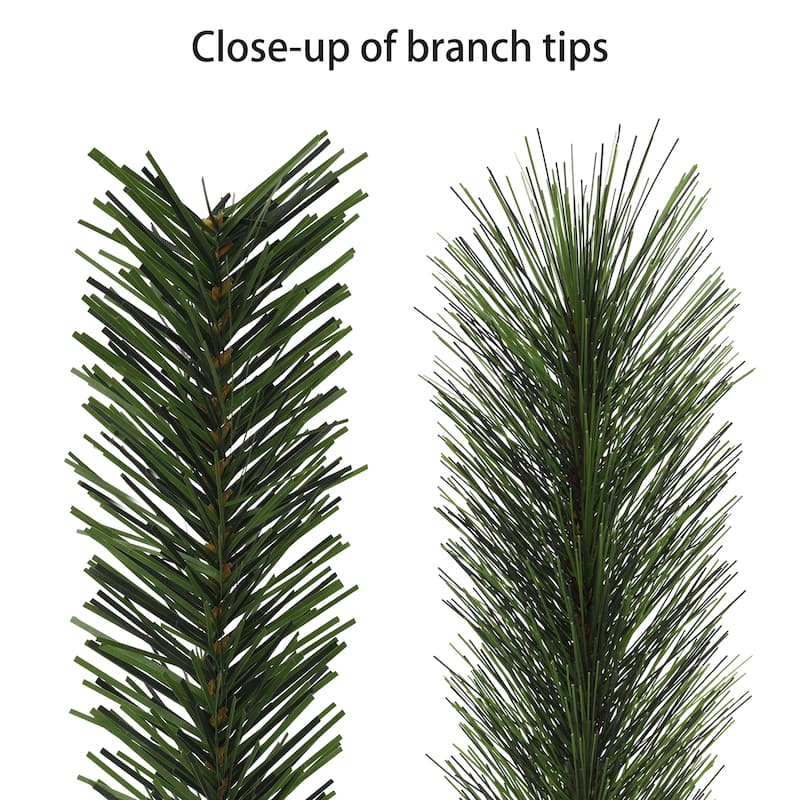 Puleo International 7.5' Pre-Lit Artificial Wyoming Pine Tree with Multi-Function LED Lights