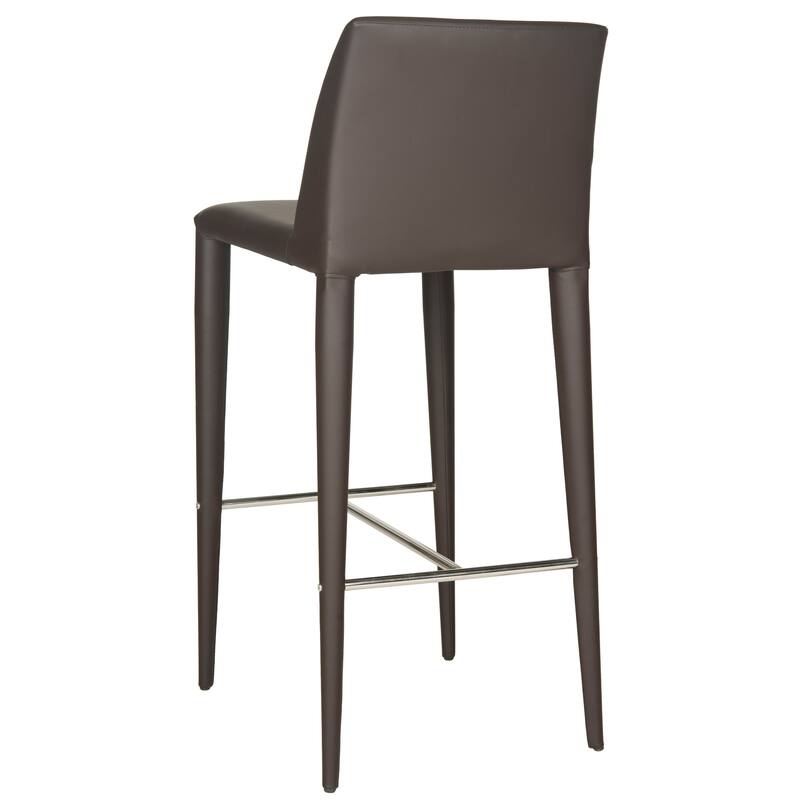 SAFAVIEH Merry Mid-Century 26-inch Black Counter Stool (Set of 2) - 22.6" x 17.4" x 36.2" - 23Wx17Dx36H