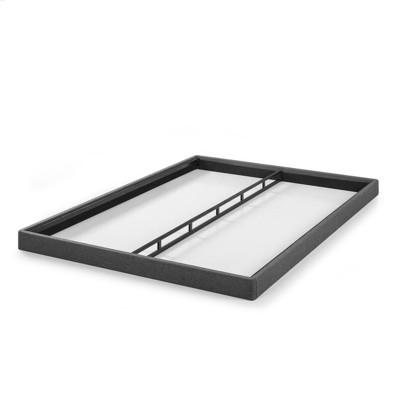 Priage by ZINUS Upholstered Metal and Wood Box Spring, 4 Inch Mattress Foundation