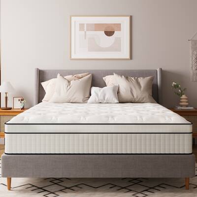 12 Inch Gel Memory Foam Hybrid Mattress in a Box Motion Isolation