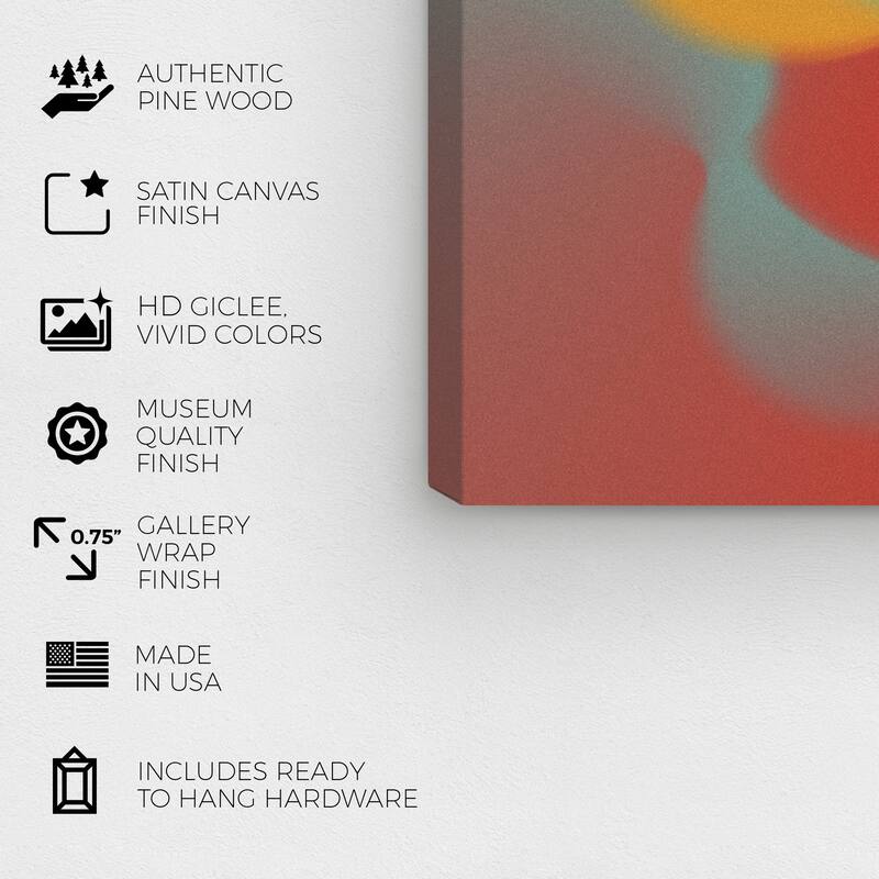 Wynwood Studio Canvas Abstract Grabbing with My Fingers Red Wall Art Canvas Print