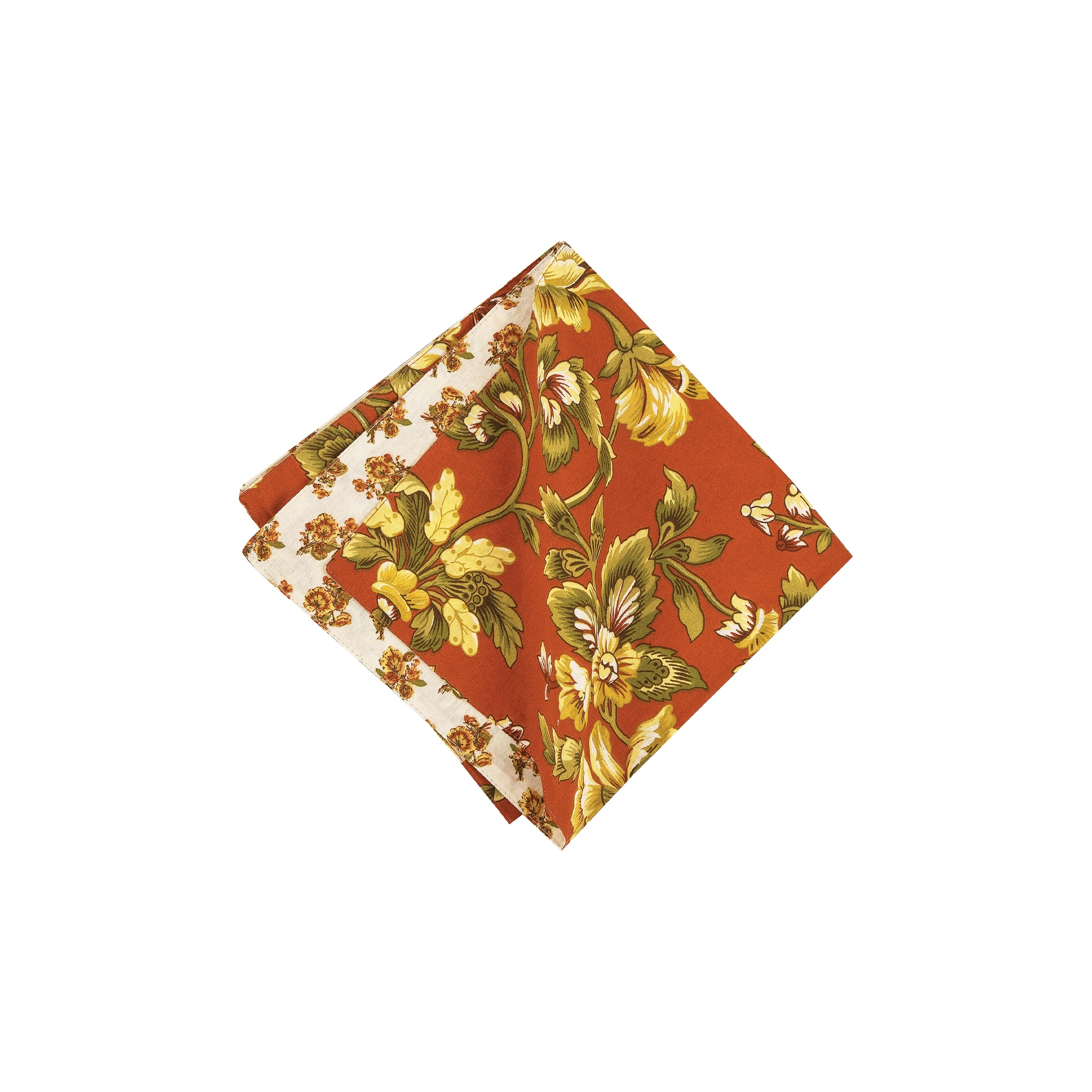 Estelle Reversible Floral Damask Napkin Set of 6 - Set of 6