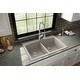 preview thumbnail 6 of 51, Karran Drop-in Quartz 50/50 Double Bowl Kitchen Sink