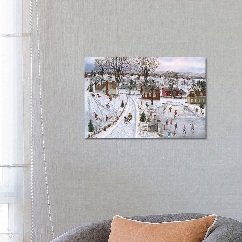 iCanvas "Sleds and Skates" by Bob Fair Canvas Print