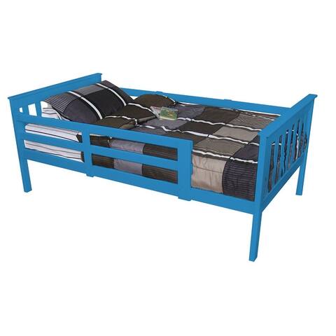 Pine Twin Mission Bed with Safety Rails