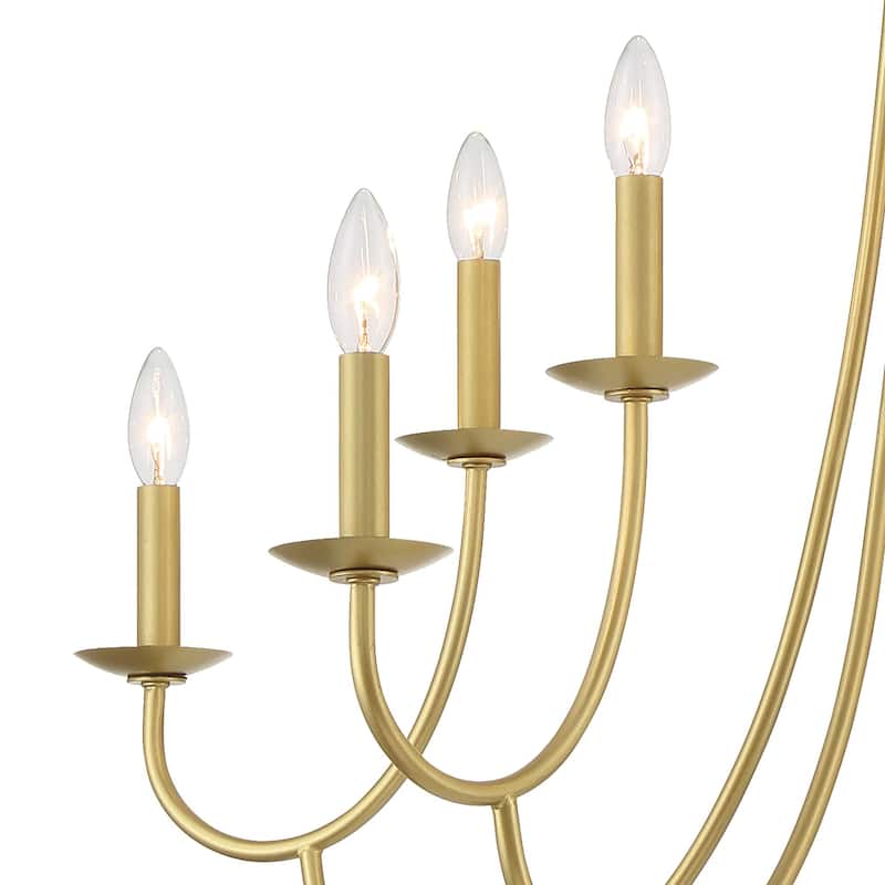 Acroma 10-light Classic Mid-century Modern Candle Chandelier - N/A