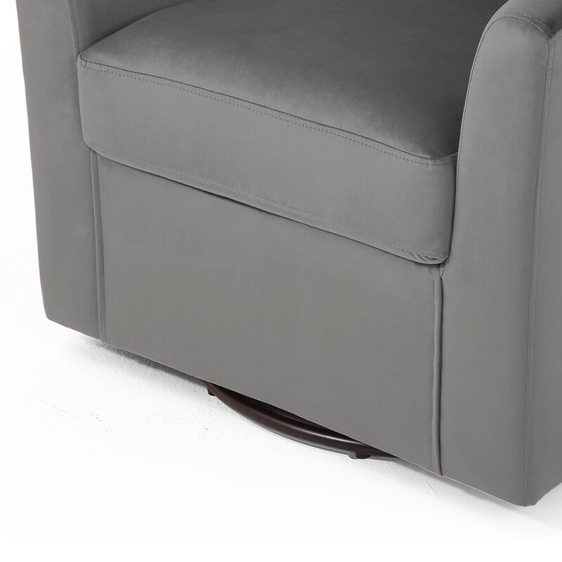 Modern Upholstered Accent Swivel Barrel Chair for Living Room