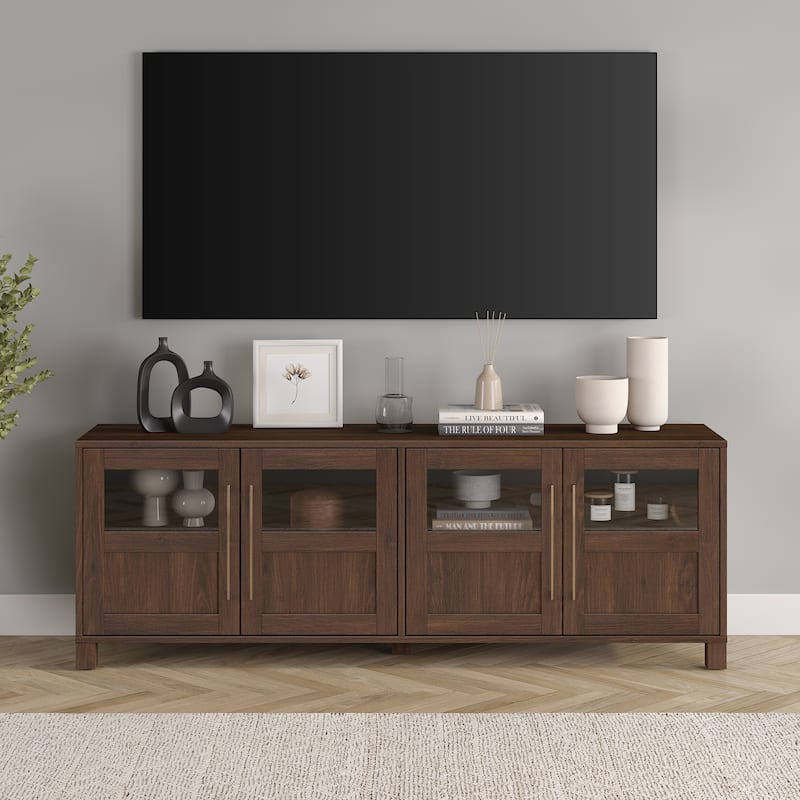 Holbrook Rectangular TV Stand for TV's up to 75" - Alder Brown