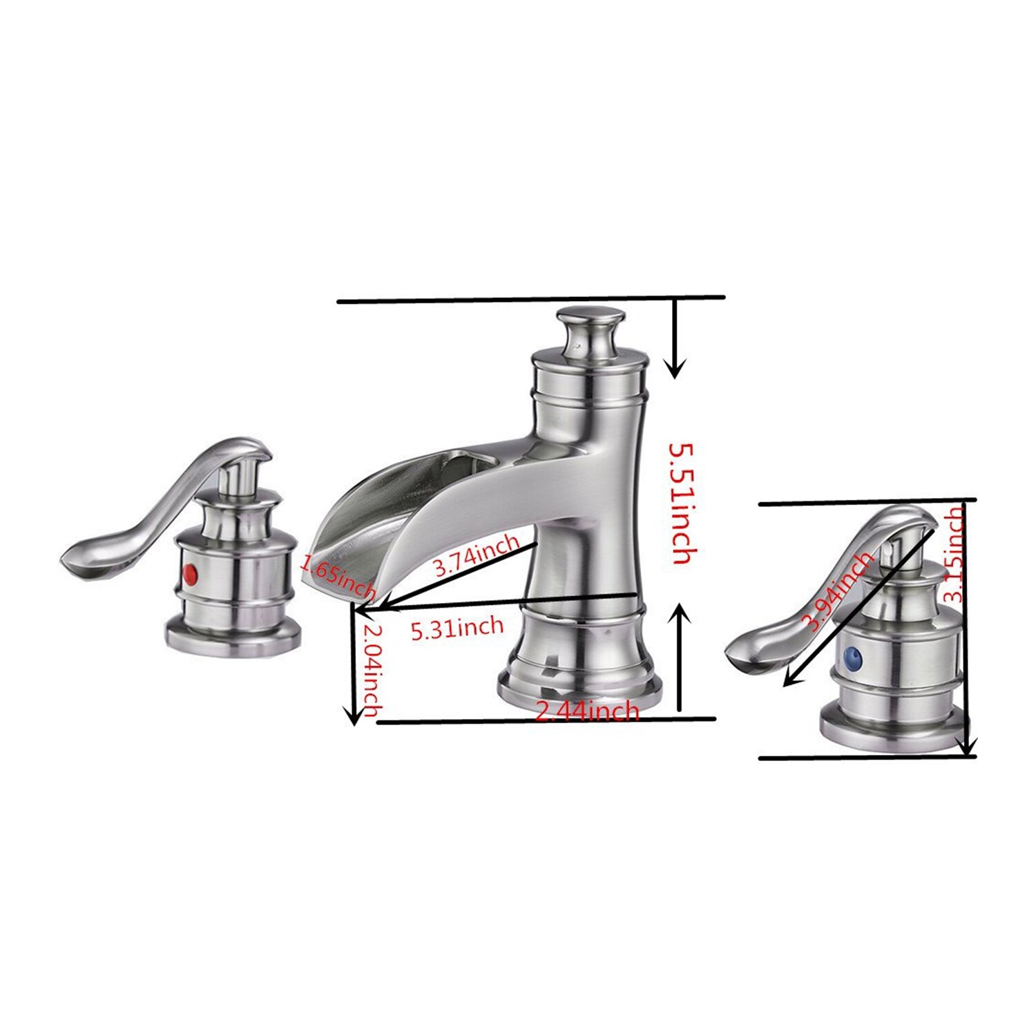 TOTO TL756DDL-BN 1.5 GPM Mercer Widespread Lavatory Faucet Brushed Nickel TOTO TL756DDL-BN 1.5 GPM Mercer Widespread Lavatory Faucet Brushed Nickel