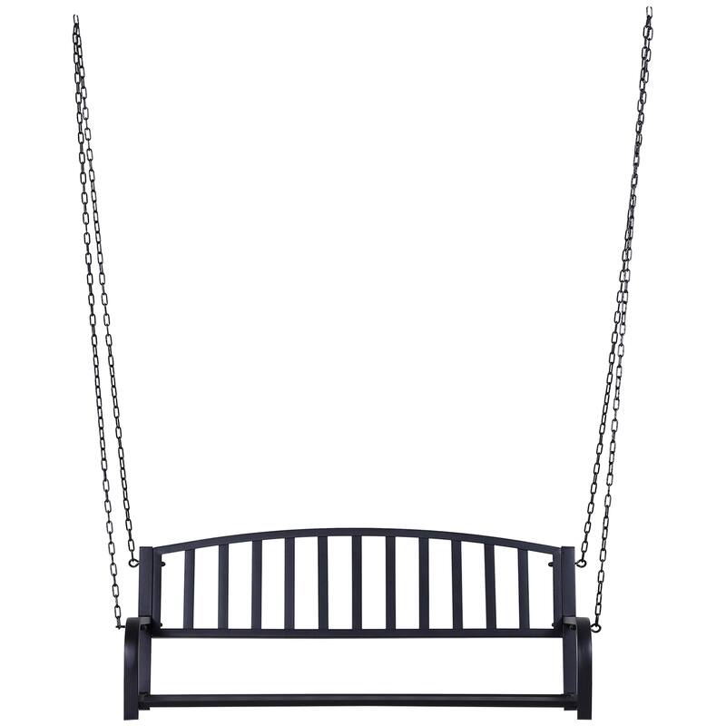 Outsunny 2-person Front Hanging Porch Swing Bench