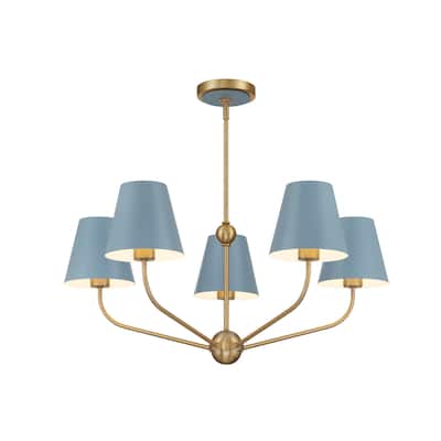Crystorama Lighting Group XAV-B9315 Xavier 5 Light 28" Wide Chandelier