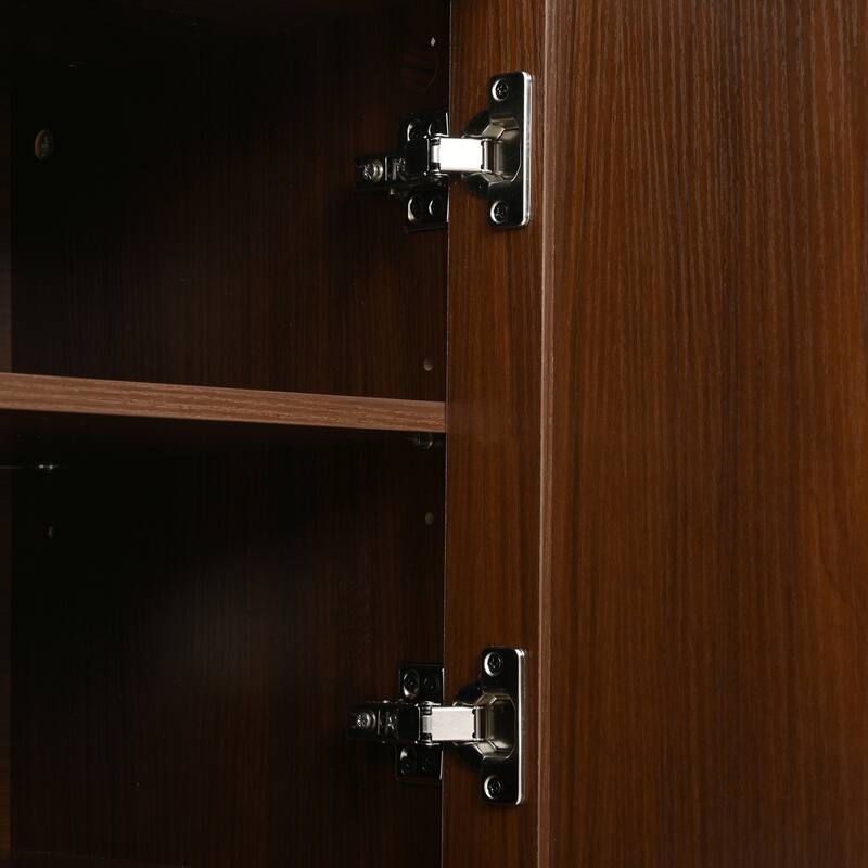 TV Stand and Coffee Table Set, 66.9'' Modern TV Console Entertainment Center with Cabinet, Round Coffee Table with Storage