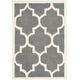 preview thumbnail 66 of 66, SAFAVIEH Handmade Chatham Elia Modern Moroccan Wool Rug 2'3" x 5' - Dark Grey/Ivory - Rectangle