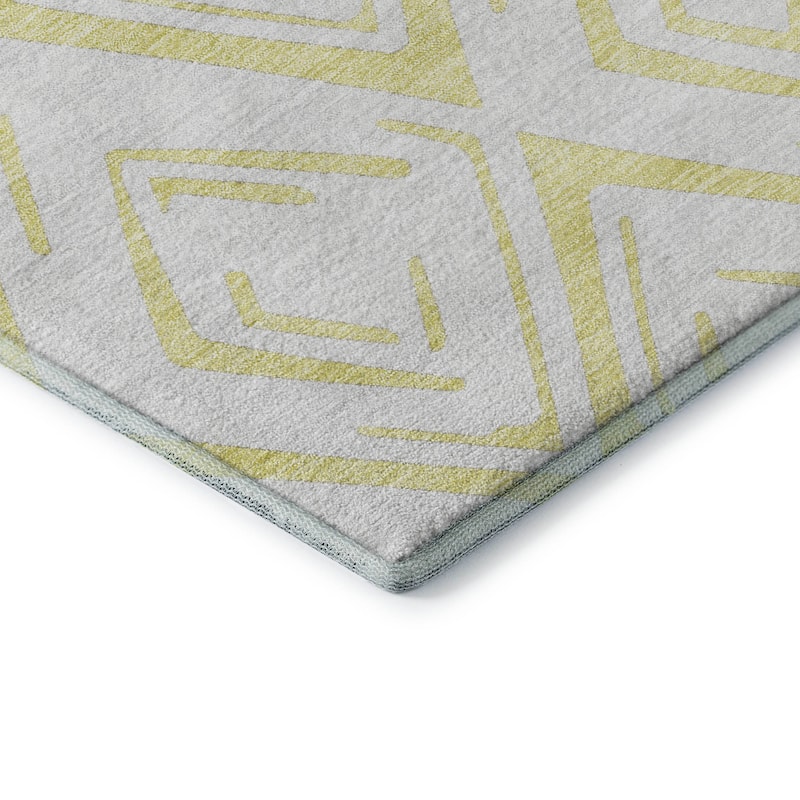 Premium Washable Super Soft Modern Diamond Mayfield Rug