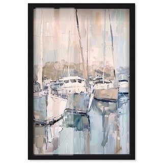 Docked Boats Coastal Decor Shadowbox Print by Art Remedy - Bed Bath ...