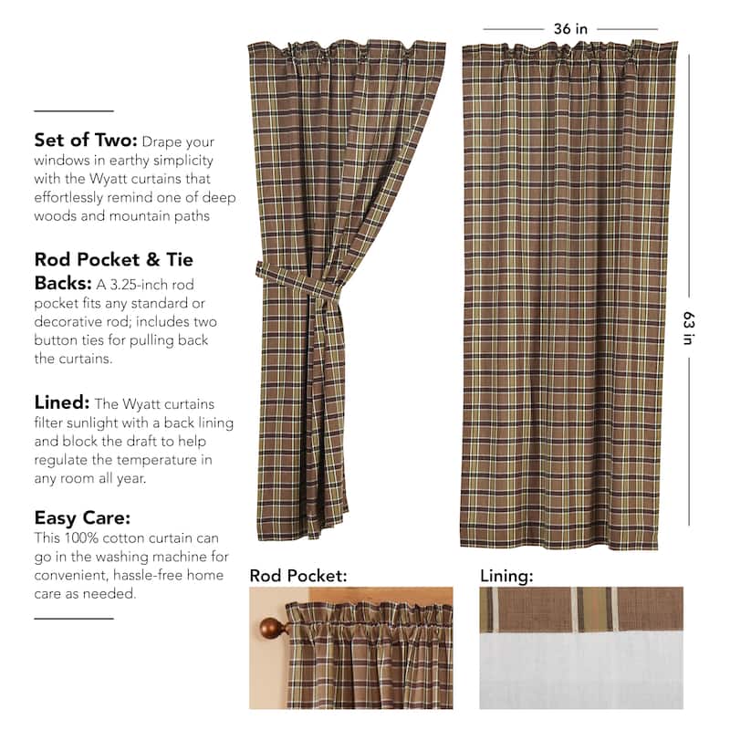 Wyatt Short Panel Set of 2 63x36 - Short Panel 63x36