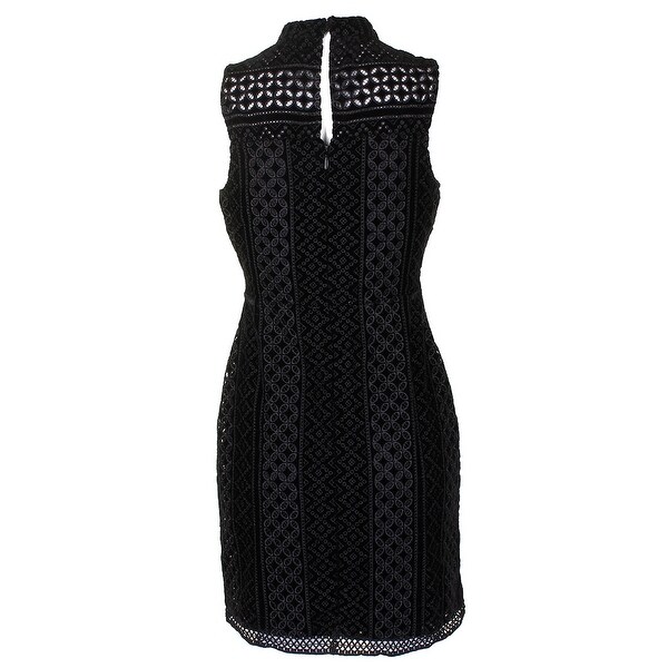 guess black velvet dress