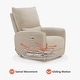 preview thumbnail 14 of 22, MCombo Power Swivel Glider Recliner Chair with USB Charging Ports for Living Room and Nursery, Fabric 6922