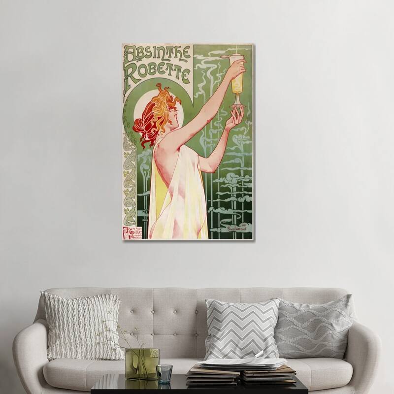 iCanvas "Absinthe Robette Vintage Poster" by Henri Privat-Livemont Canvas Print - 48x32x1.5