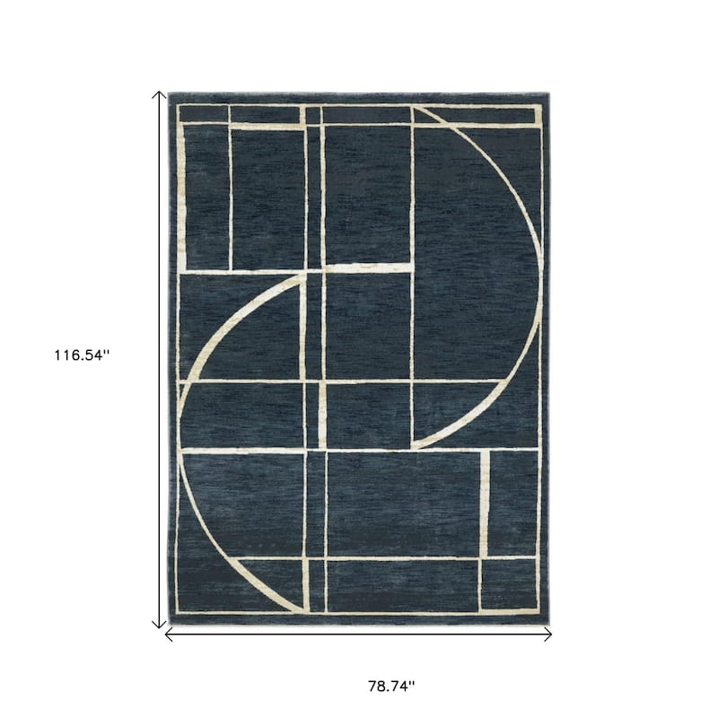 HomeRootsGeometric Modern Rectangle Area Rug