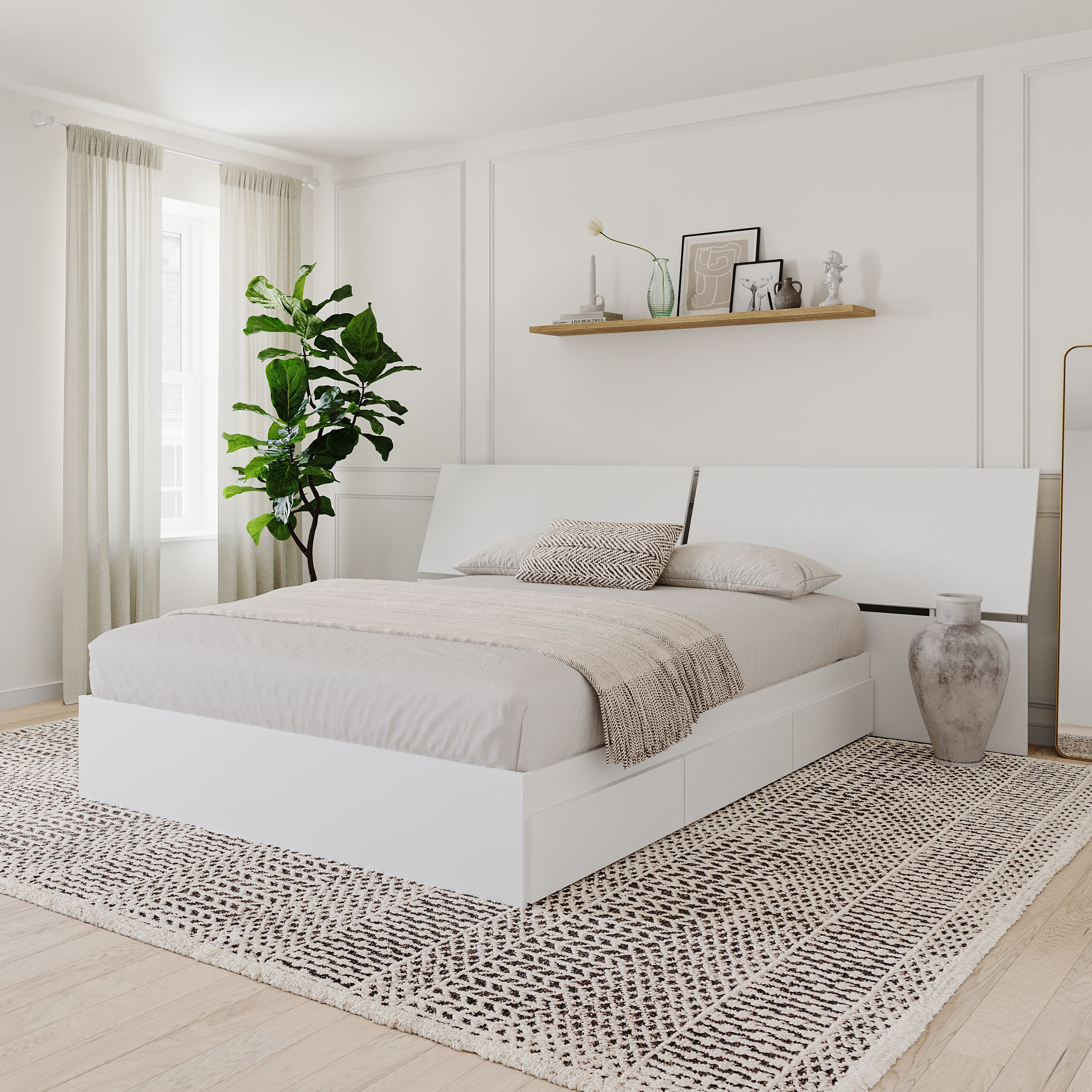 バクテラス　プロモ Panoramic Headboard - Overstock - 40933269
