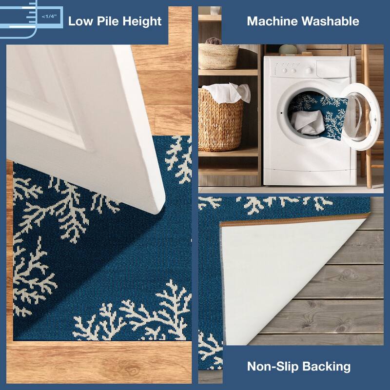 Liora Manne Esencia Coral Edge Indoor/Outdoor Mat